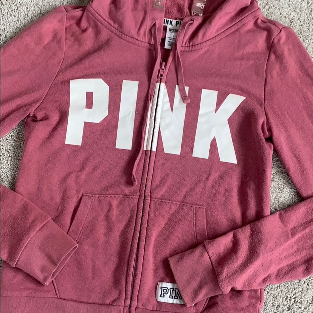 Pink fullzip hoodie